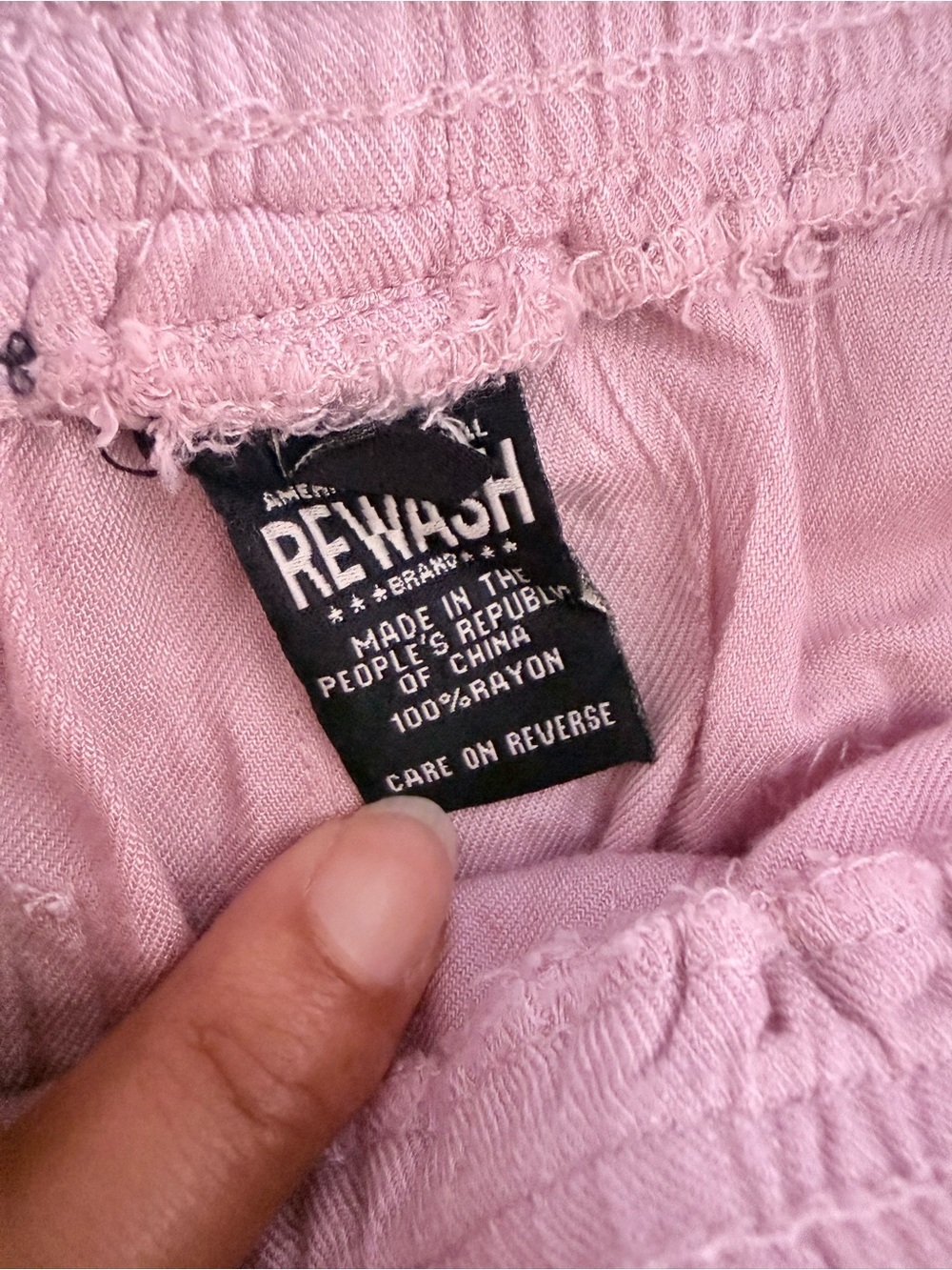 Rewash Lavender Cropped Jogger Pants - Picture 11 of 14